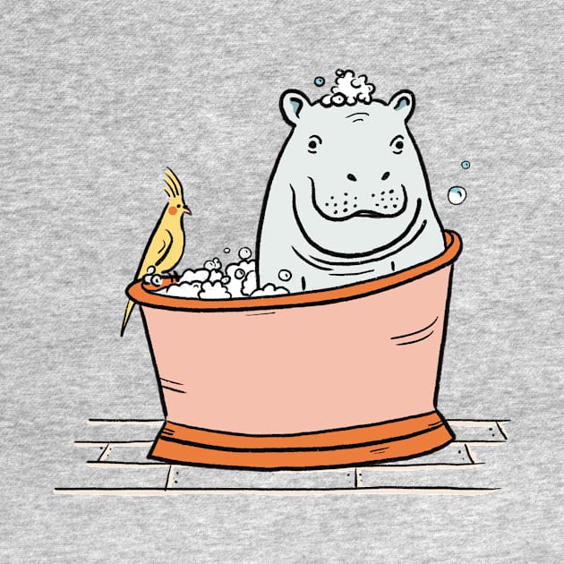 Hippo Bathtime by Das Brooklyn